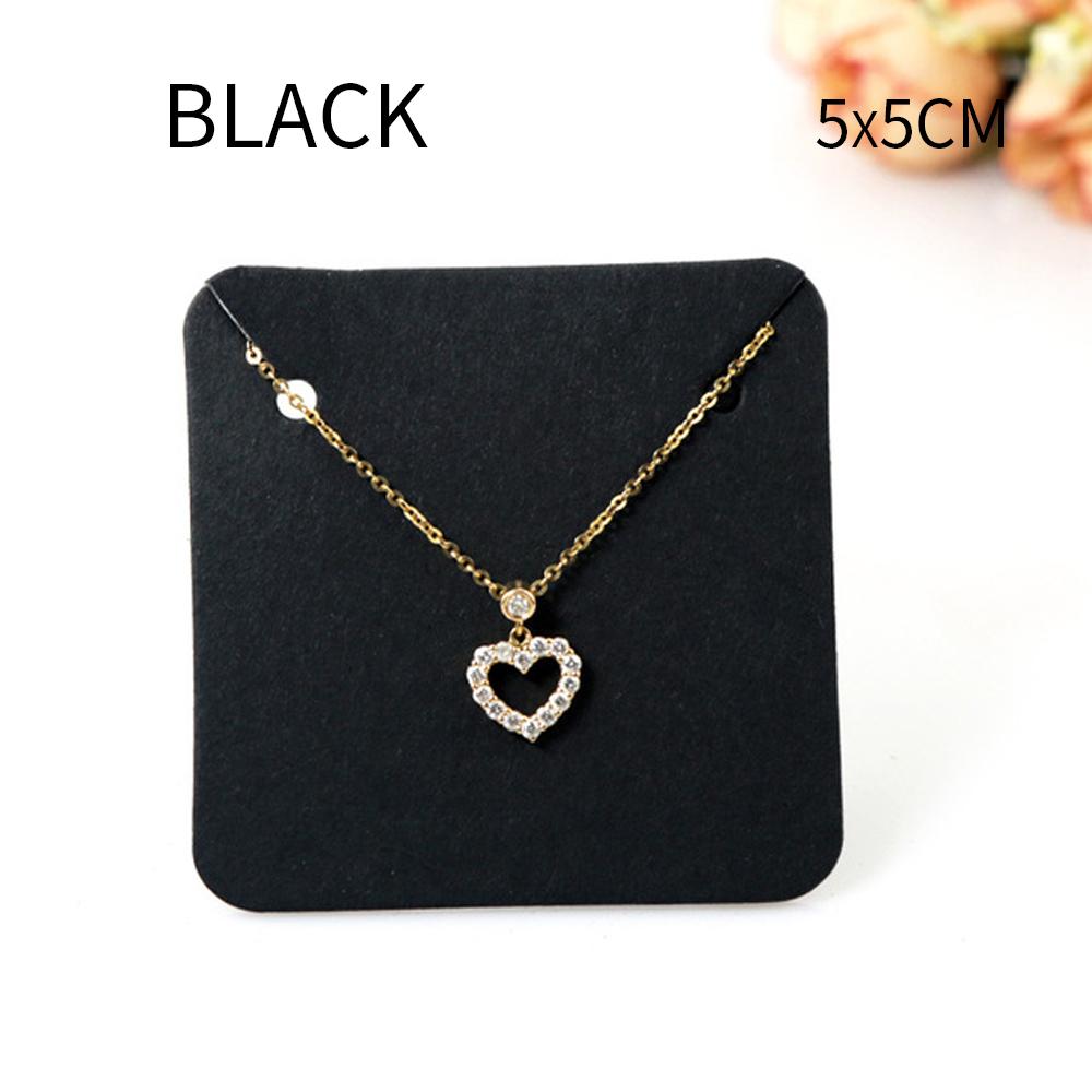 50pcs Earrings Necklaces Display Cards for Jewelry Box Packaging Cardboard Hang Tag Card Ear Studs Paper Card Jewelry DIY