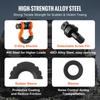 VEVOR 2 Pack 19 mm D Ring Shackle with 22.2 mm Screw Pin 28.5 Ton Break Strength