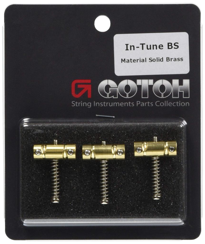 GOTOH Telecaster Bridge Set of Brass Saddles, 3, (PSS-ITB) In-TuneBS