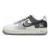Nike Air Force 1 Slip Resistant Abrasion Resistant Low top Skateboard Shoes Women's White Gray DX2678-100(Team352-)