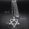 Хип-Хоп Рок Музыка Him Heartagram Звезда Сердце Ожерелье для Женщин Мужчин Нержавеющая Сталь Черный Металл Цепь Готика Панк Ювелирные Изделия