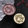 Dark Culture Collection Gothic Wax Seal Stamp Head, Retro Skull And Bat Pattern Artistic Letter Sealing Stamp, Punk Style Brass for Decoration