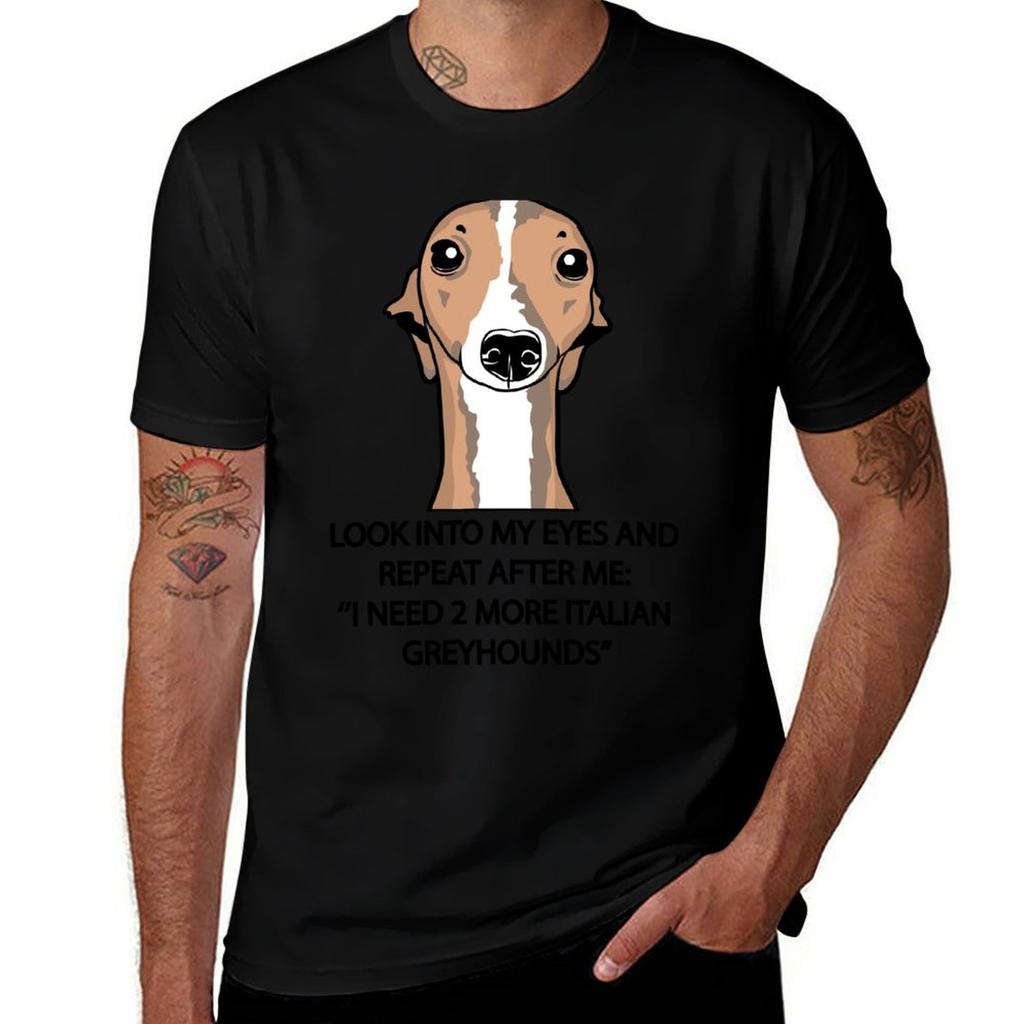 I Need 2 More Italian Greyhounds Tshirt Sweat Resistant Workout Tee Shirt