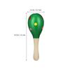 NOLITOY Wooden Maracas, 11cm, Lightweight, for Kids, Set of 4 (Random Styles)