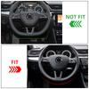 Декоративная накладка на панель рулевого колеса для Skoda Kodiaq 2017-2019 Octavia A7 2018 2019 Rapid Yeti 2014-2019 Superb 2016-2019 Kamiq FABIA