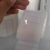 Glossy White Jewelry Label 50x19 59x17mm Bracelet Jade Blank Price Tag Sticker with Hole for Jewelry Display