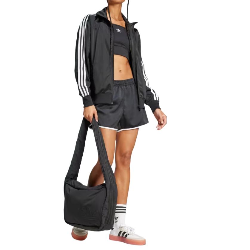 adidas Женский спортивный топ Adicolor Classic Firebird свободного кроя черный женская уличная одежда JC8251