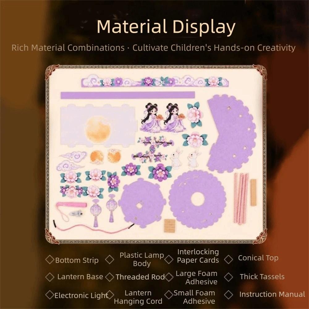 Cartoon Mid-Autumn Festival Lantern Chinese Style Handheld Lantern Paper Lanterns Photo Props
