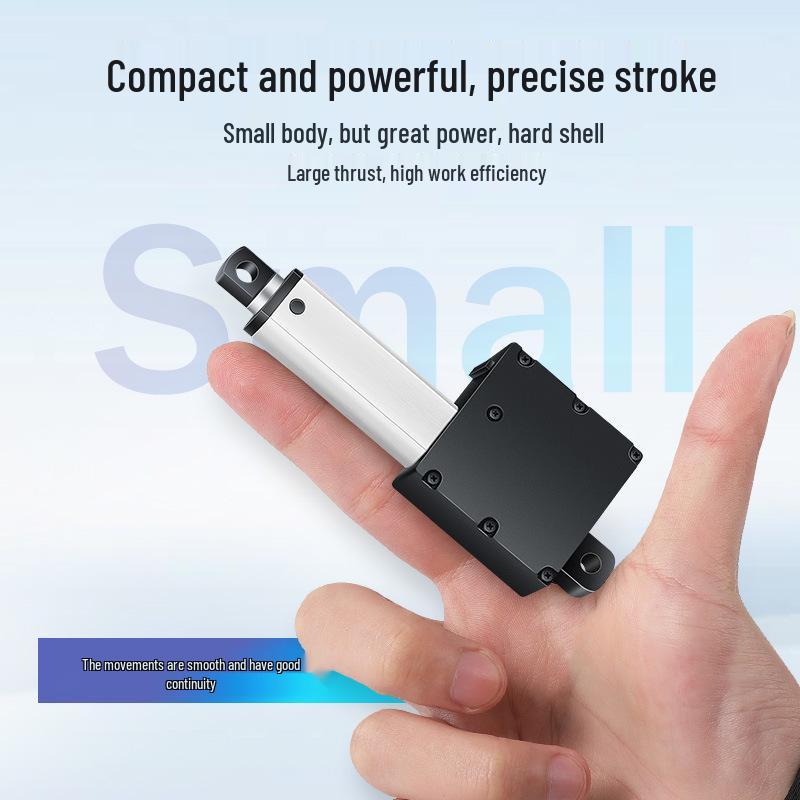Mini Electric Telescopic Actuator 12/24V: Micro DC Linear Motor for Lifting and Reciprocating with Stroke Adjustment (HT100)
