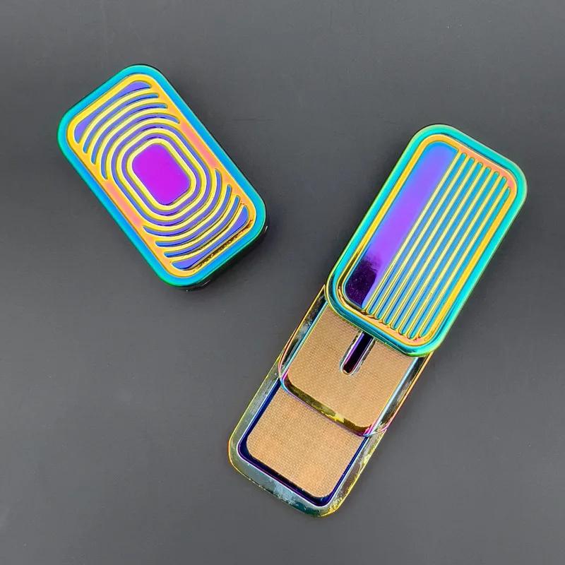 Металлический Edc Fidget Слайдер - Снимающая Стресс Edc Fidget Слайд Развлекательная Металлическая Игрушка для Рук Взрослых Офисный Настольный Игрушка Подарок Игрушки от Давления