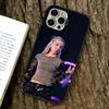 Чехол для телефона Young Miko Singer для iPhone 17,16,15,14,13,12,11 Plus,Pro Max,XS,Красочный серебристый чехол для телефона Funda Cover
