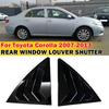 Для Corolla 2007-2013 Автомобильные задние жалюзи Боковая накладка на окно Накладка Стикер Вентиляционная накладка ABS Аксессуары из углеродного волокна Авто