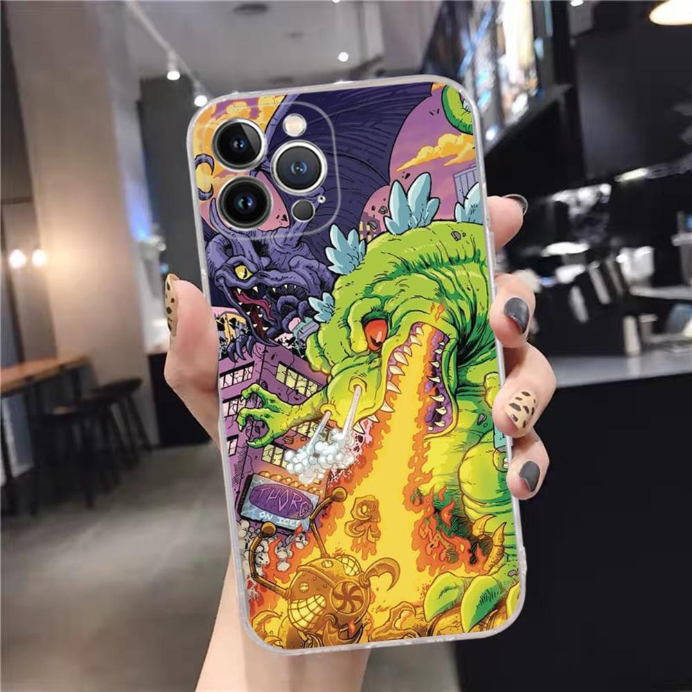 Мультяшный Забавный R-Rugrats Чехол для Телефона Силиконовый Мягкий Для Iphone 16 15 14 13 12 11 Pro Mini XS MAX Plus X Чехол