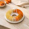 Easy Vegetable Slicer Microwave Potato Chip Maker, Stainless Steel DIY Crispy Snack Kitchen Gadget for Vegetables Cooker, Healthy Oil Free Homemade