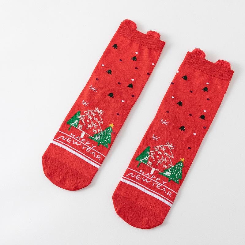 Christmas Cotton Cartoon Socks Merry Christmas Decorations For Home Xmas Ornaments Gifts Party Supplies Happy New Year