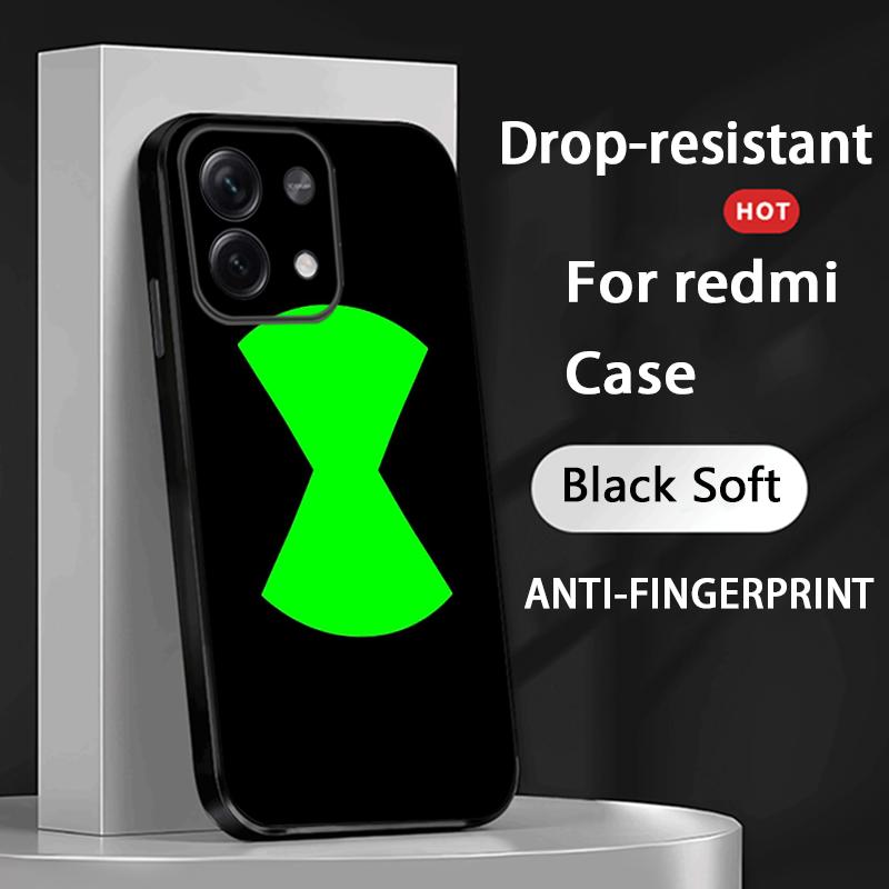 Бен 10 классический аниме-узор ins Чехол для телефона Для Xiaomi Redmi Note 14 13 12 11 Pro Plus S 5G 14C A3 Мягкий черный чехол для телефона