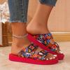 Модные женские тапочки 2024 года, новые летние повседневные босоножки с открытым носком, туфли на плоской подошве, тапочки на низком каблуке, женские тапочки, Zapatos De Mujer