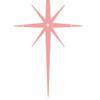 4Pcs Metal Starburst Wall Decoration Retro Mini Mid-Century Starburst Wall Art Sculpture Home Bedroom
