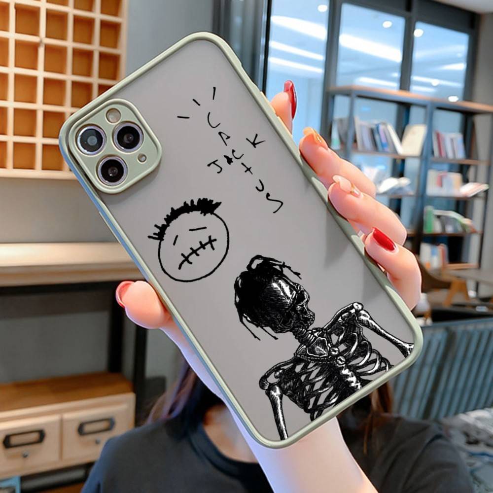 Luxury Travis Scott Cactus Jack Phone Case for iPhone 16 15 14 11 12 13 Pro Max X XS Translucent Matte Cover