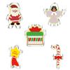 5Pcs/set Christmas Cookie Cutter Gingerbread Xmas Tree Mold Christmas Cake Decoration Tool Navidad Gift DIY Baking Biscuit Mould
