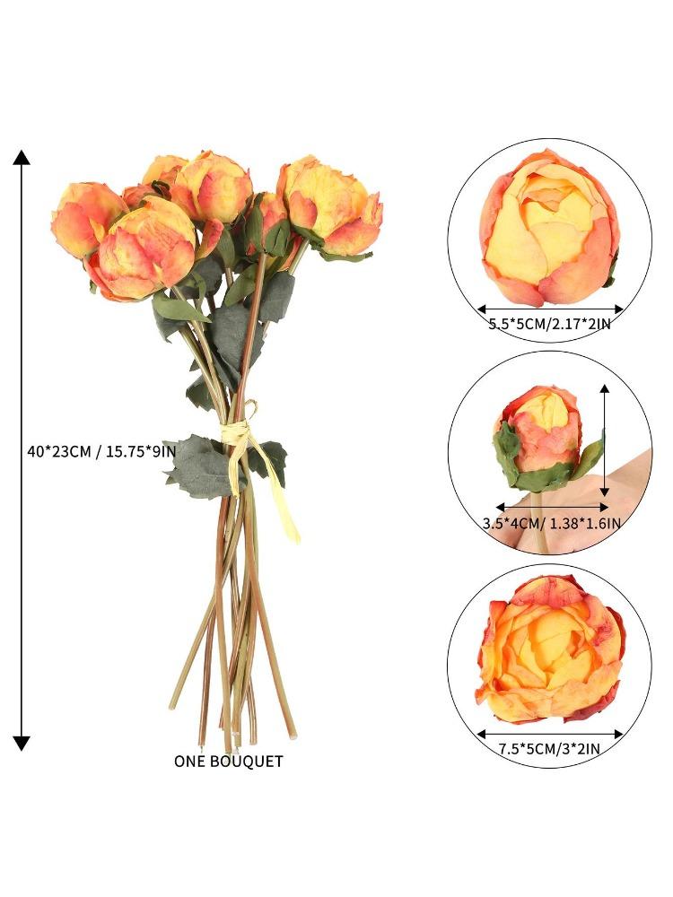 2 букета, винтажные пионы, длинные стебли, шелковые искусственные цветы для свадебного украшения, букет невесты, цветы, поделки, цветочная композиция