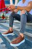 CHEKİCH New Collection CH105  Cronus Men Shoe White Black Brown Tan