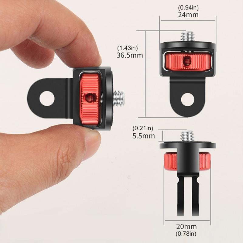 Quick Release Action Camera Adapters Screw Anti Shock Aluminum Alloy Frame Seamless for Action5 Multiple Devices