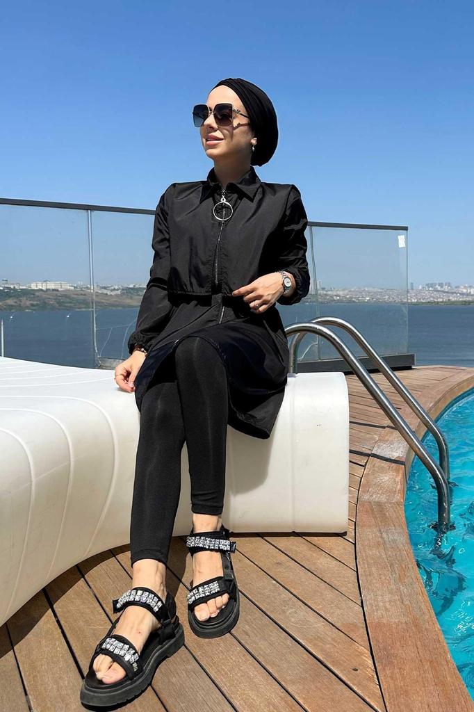 Женский Мусульманский Скромный Исламский Полный Чехол Буркини Пляжный Купальный Костюм Купальники Хиджаб Пляжная Одежда Купальник 