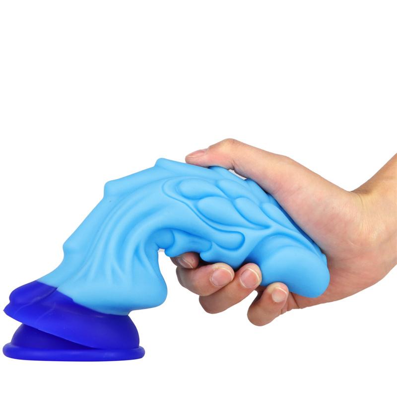 Лань Цилинь Симуляция Большой Пенис Жидкий Силикон Анальный Анальная Пробка Устройство для Женской Мастурбации Секс-Игрушки