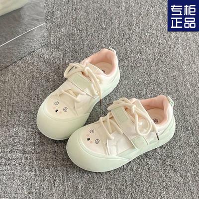 Стиль кампус, женские новые весенне-осенние повседневные кеды на платформе, универсальные студенческие нишевые туфли-буханки