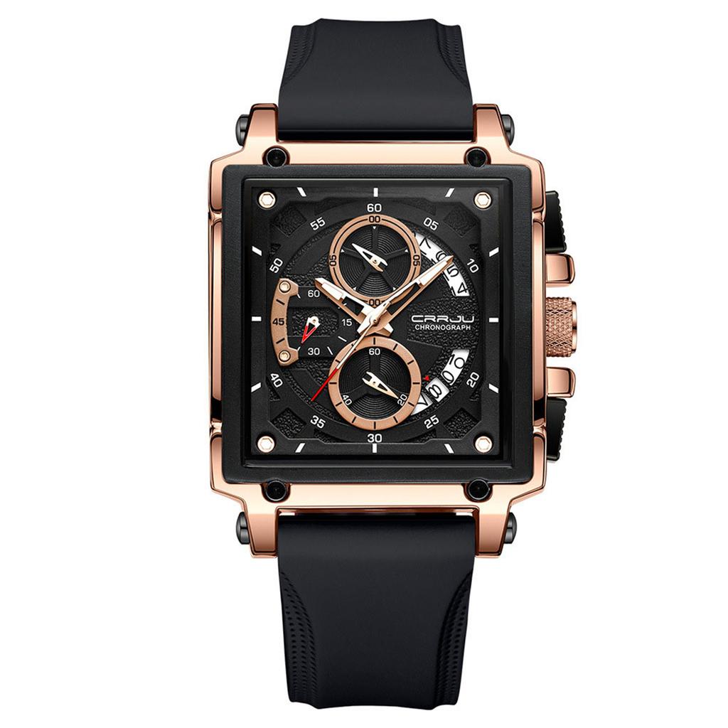 Men's Waterproof Luminous Running Alarm Clock Watch