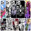 JoJo Кира Йошикаге Killer Queen Мягкий чехол для iPhone 16 17 Air 15 14 Pro Max 16E Чехол для телефона 13 Mini 12 11 7 SE 8 С рисунком