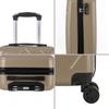 Set of 3 Rigid Suitcases (M-66cm) (S-56cm) (XS-45cm) PRICE CHAMPAGNE