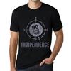 Men’s Vintage Tee Shirt Graphic T Shirt No Wrong Way INDIPENDENCE Deep Black