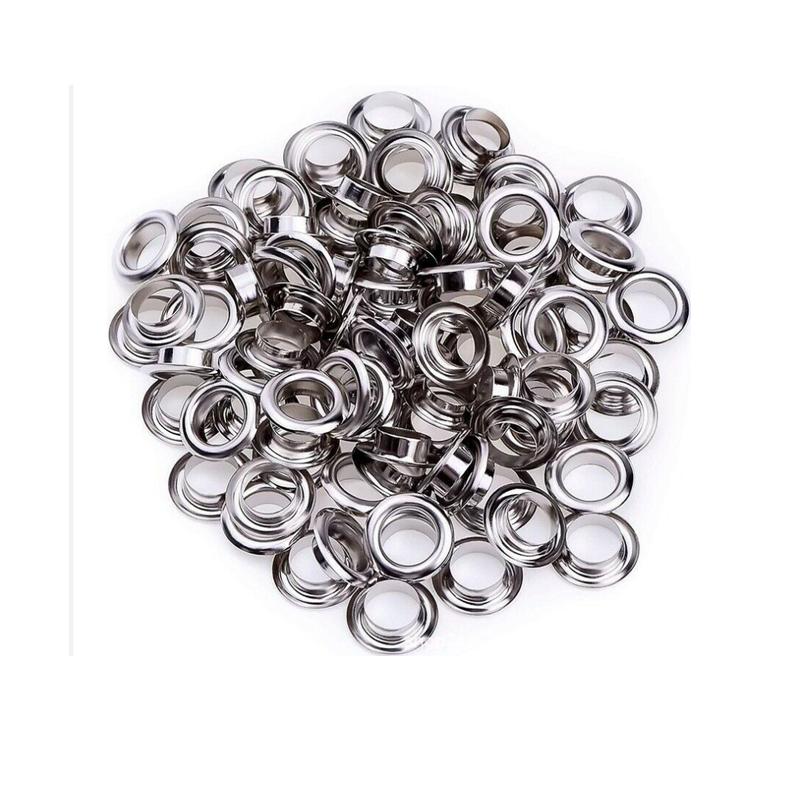 100 шт. ушко с шайбой, кожаная ремонтная втулка 4 мм, 5 мм, 6 мм, 8 мм, 10 мм, 12 мм, 14 мм и 17 мм