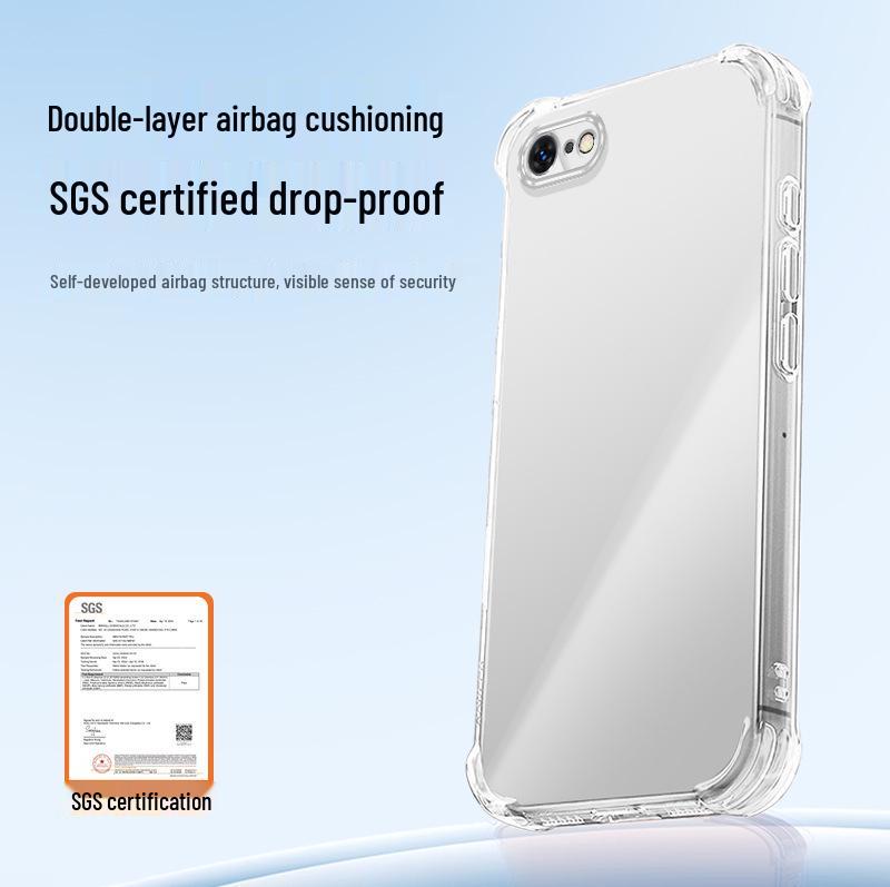 Прозрачный противоударный чехол для Apple 7/7 Plus из ТПУ с воздушными подушками - Яркая версия