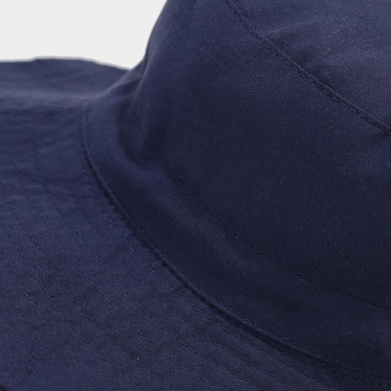 New Solid Color Kids' Bucket Hat with Windproof Rope: Breathable, Foldable, and Sun-Protective for Summer