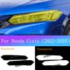 Для Honda Civic 11-го поколения Автомобильный экстерьер Фара Черная пленка Золотая крышка Бронированная пленка Передний свет ТПУ Прозрачная защитная пленка