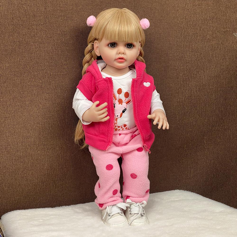 55 см 22 дюйма куклы реборн реалистичные полностью силиконовые детские Bebe виниловые куклы для новорожденных девочек принцесса игрушка для малышей в подарок
