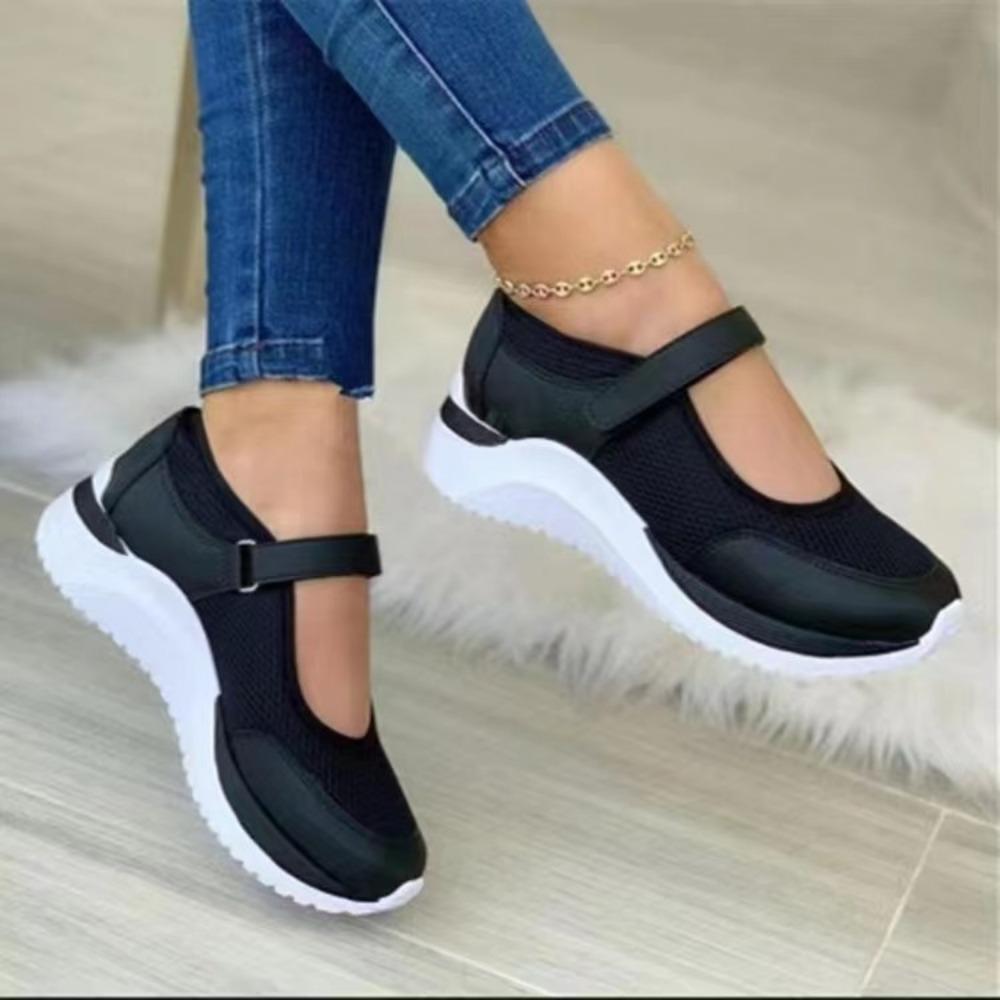 2024 New Spring Outdoor Breathable Mesh Shoes Women Casual Platform Sneakers Travel Walking Footwear Large Size Vulcanized Shoes