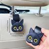 2pcs Cartoon Cute Cat Car Clip Backseat Hook Organizer Holder