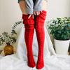 Winter Knitted Thigh High Socks for Women Warm Thick Knee Stockings and Hosiery