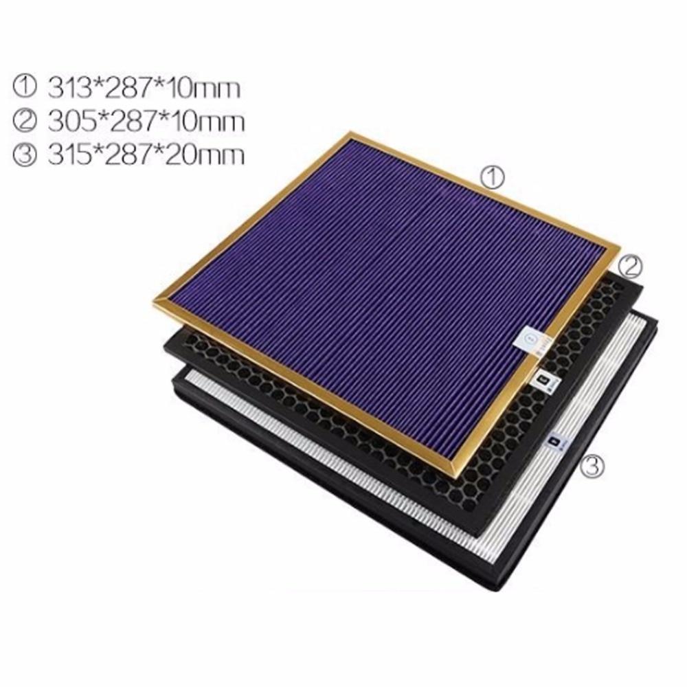 3 шт./лот, высококачественный OEM, сменный комплект фильтров AC4121 + AC4123 + AC4124 для Philips AC4002 AC4004 AC4012, детали очистителя воздуха