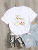 Повседневная базовая женская белая футболка с коротким рукавом и круглым вырезом Девушка Будущая Невеста Любовь Девичник Свадебная Вечеринка Женская Рубашка Эстетичная