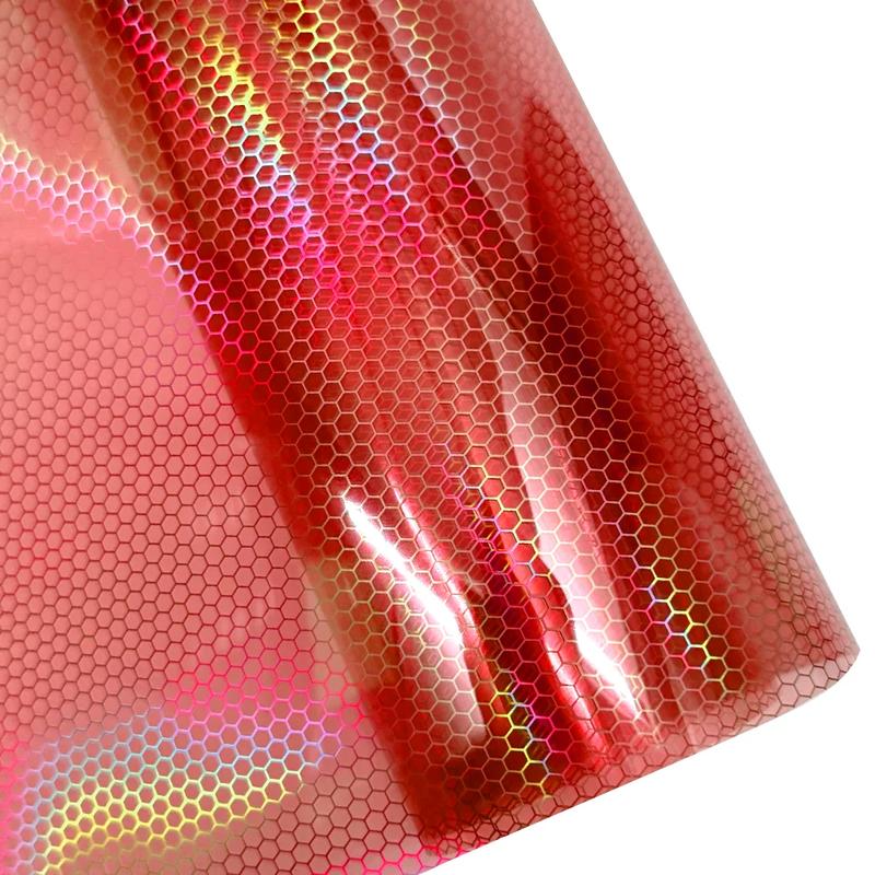 Diamond honeycomb car headlight film vinyl film for cars, Multiple Colors, car exterior ppf Tint light, auto Motorcycle parts