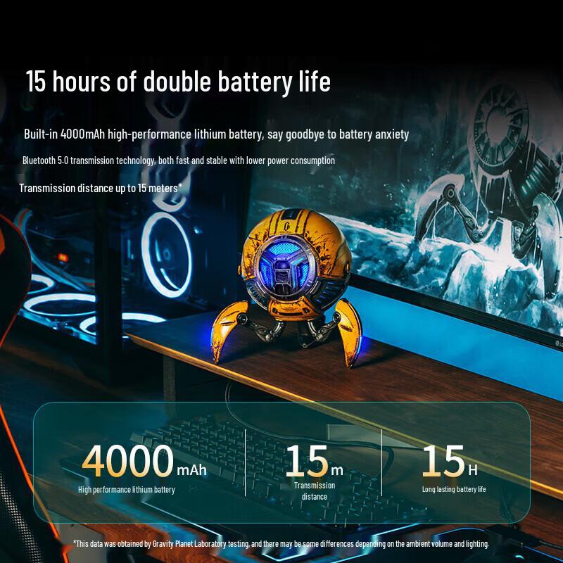 GravaStar Mecha Bluetooth Speaker