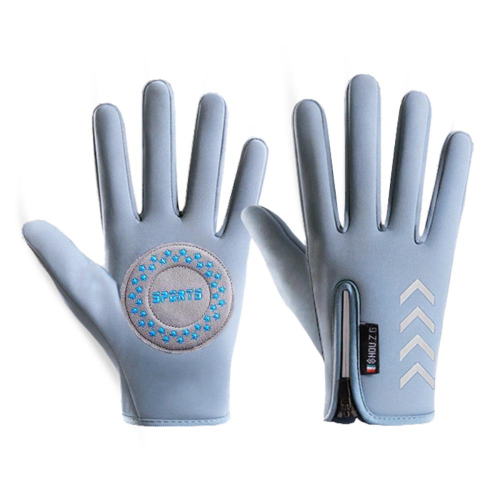 Cold Wingproof Warm Kids Gloves with Zipper Bicycle Sports Mittens  Kids Gift