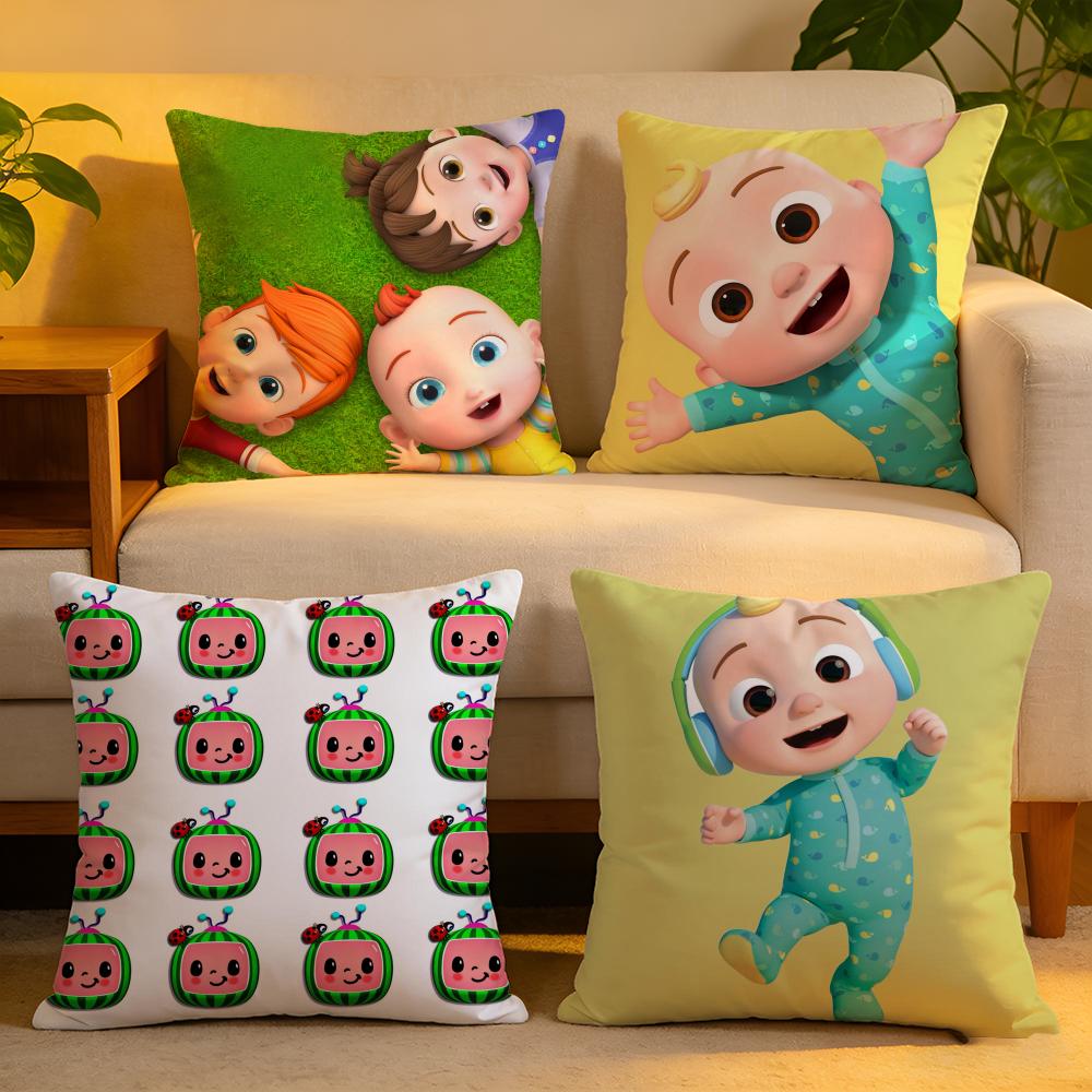 Cushion Cover Linen SkinFriendly Soft Decorative Case For Sofa Home Decor Cartoon CChildrens Pillow cover