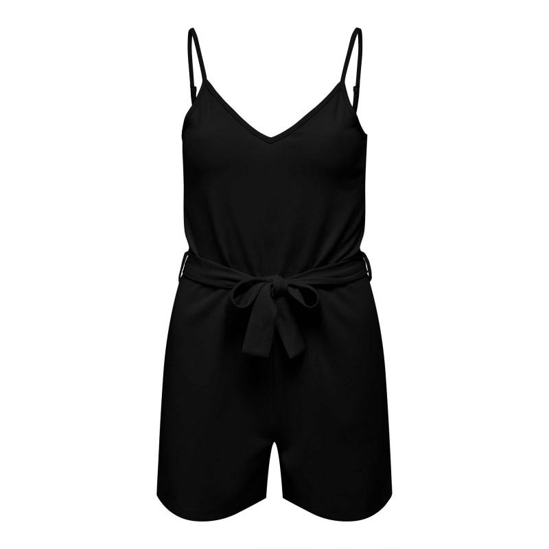 Женский комбинезон с V-образным вырезом, регулируемыми бретелями и простым поясом JDY