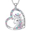 Изысканное модное ожерелье Love Unicorn с подвеской Crystal Unicorn для женщин, украшения в виде животных, подарок на годовщину свадьбы